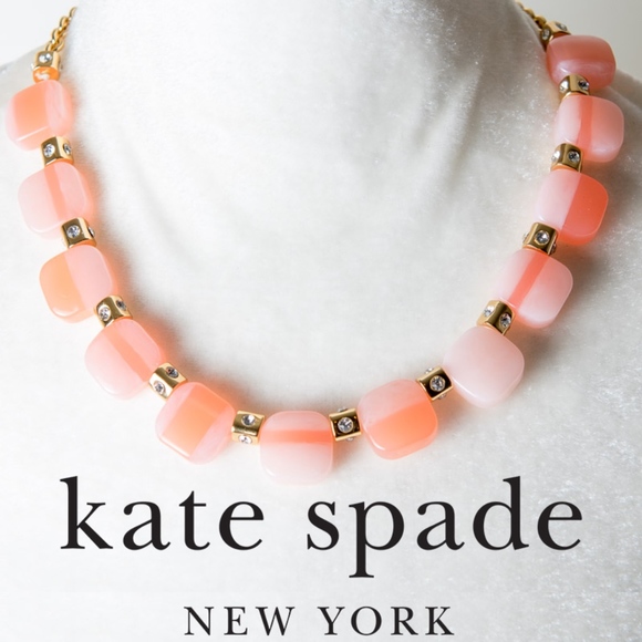 kate spade Jewelry - NWT Kate Spade Color Block Necklace Blush Pink
